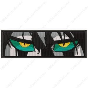 Ulquiorra Eyes Embroidery Design - Bleach Anime Embroidery Design