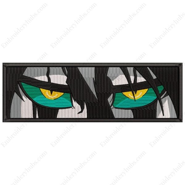 Ulquiorra Eyes Embroidery Design - Bleach Anime Embroidery Design