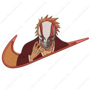 Ichigo Swoosh Embroidery Design - Bleach Nike Anime Embroidery Design