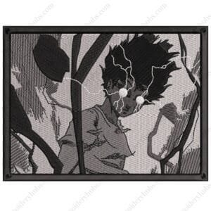Mob 100 Embroidery Design - Mob Psycho 100 Anime Embroidery Design