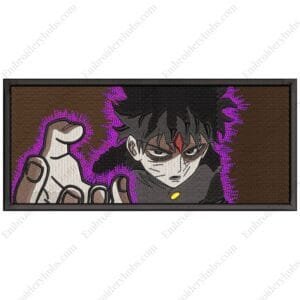 Shigeo Power Embroidery Design - Mob Psycho 100 Anime Embroidery Design