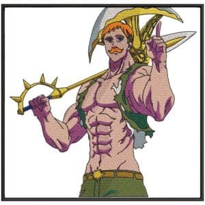 Escanor Embroidery Design - Seven Deadly Sins Anime Embroidery Design