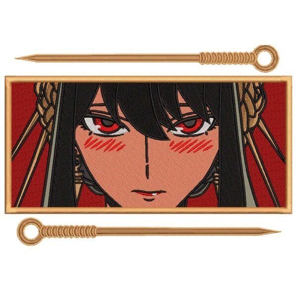 Yor Forger Embroidery Design - Spy x Family Anime Embroidery Design
