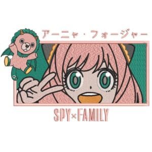 Anya Spy x Family Embroidery Design - Spy x Family Anime Embroidery Design