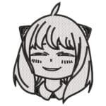 Anya Smirk Embroidery Design - Spy x Family Anime Embroidery Design