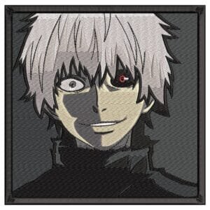 Ken Kaneki Smile Embroidery Design - Tokyo Ghoul Anime Embroidery Design