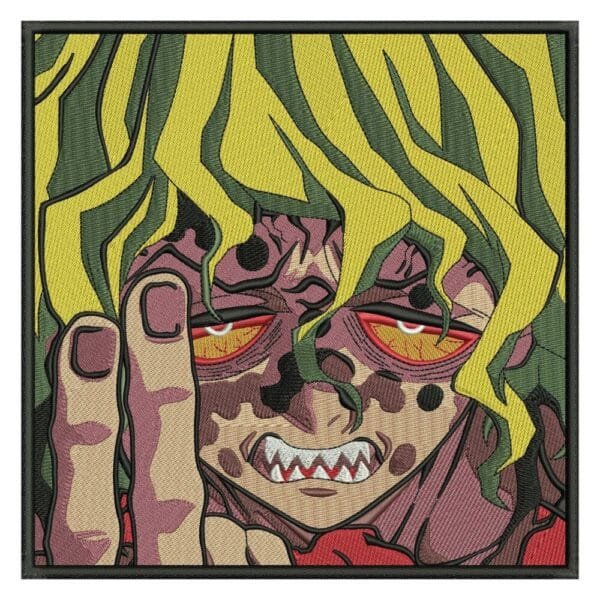 Gyutaro Embroidery Design - Demon Slayer Anime Embroidery Design