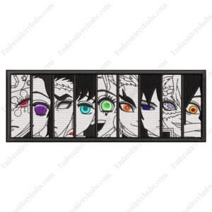 Hashiras Embroidery Design - Demon Slayer Anime Embroidery Design