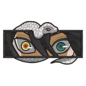 Obanai Eyes Embroidery Design - Demon Slayer Anime Embroidery Design