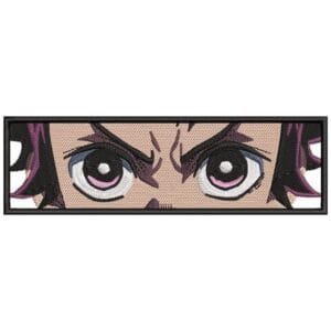 Tanjiro Eyes Embroidery Design - Demon Slayer Anime Embroidery Design