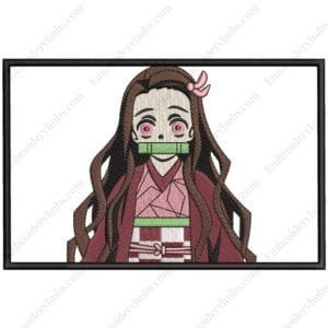 Nezuko Embroidery Design - Demon Slayer Anime Embroidery Design