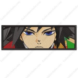 Giyu Tomioka Embroidery Design - Demon Slayer Anime Embroidery Design