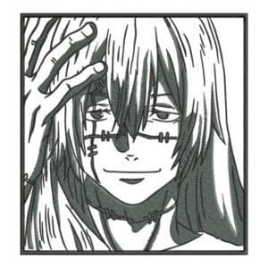 Mahito Embroidery Design - Jujutsu Kaisen Anime Embroidery Design