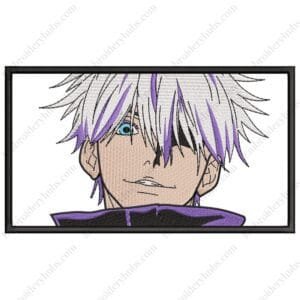 Gojo Satoru Embroidery Design - Jujutsu Kaisen Anime Embroidery Design