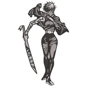 Maki Zenin Embroidery Design - Jujutsu Kaisen Anime Embroidery Design