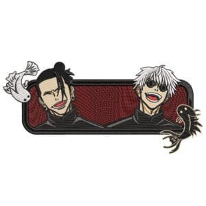 Gojo Geto Fishes Embroidery Design - Jujutsu Kaisen Anime Embroidery Design