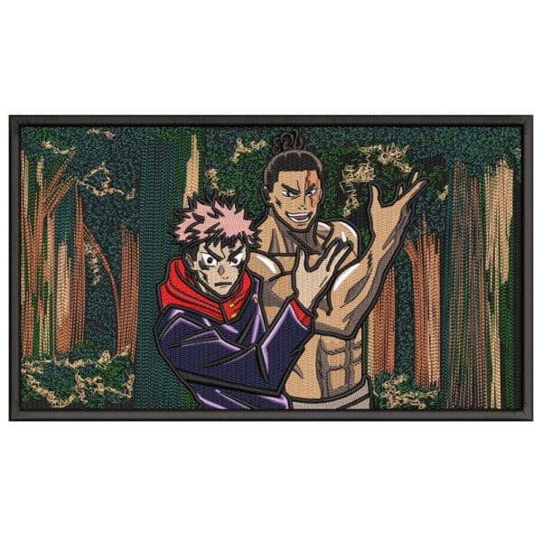 Itadori Todo Embroidery Design - Jujutsu Kaisen Anime Embroidery Design