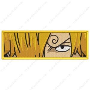 Sanji Eyes Embroidery Design - One Piece Anime Embroidery Design