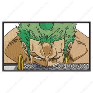 Zoro Embroidery Design - One Piece Anime Embroidery Design