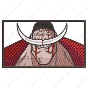 Whitebeard Smile Embroidery Design - One Piece Anime Embroidery Design