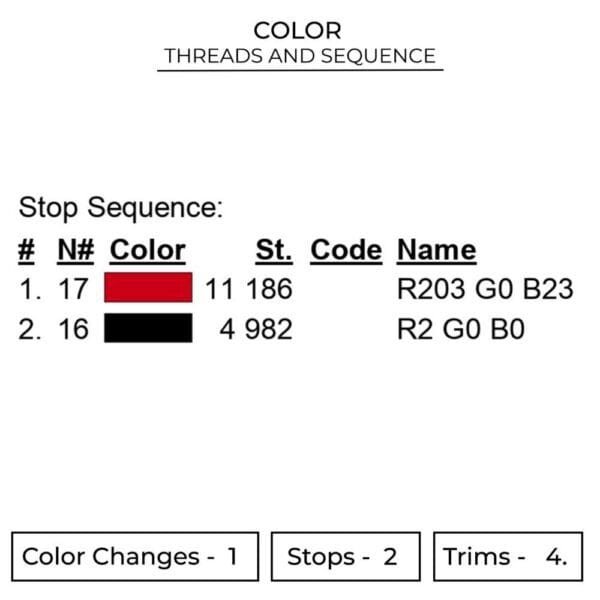 Sharingan Embroidery Design - Naruto Anime Embroidery Design