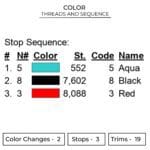 Garaa Eye Embroidery Design - Naruto Anime Embroidery Design