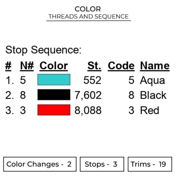 Garaa Eye Embroidery Design - Naruto Anime Embroidery Design