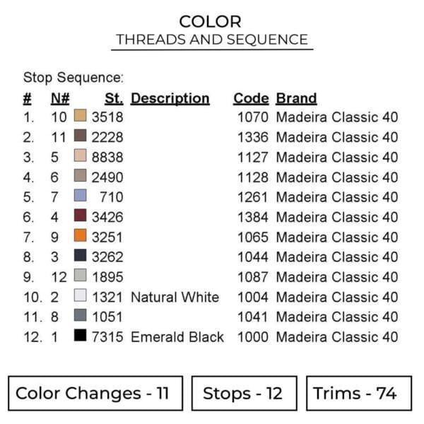 Pain Embroidery Design - Naruto Anime Embroidery Design