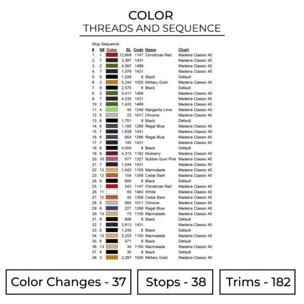 Hashirama Senju Embroidery Design - Naruto Anime Embroidery Design