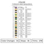 Dio Brando Embroidery Design - JoJo's Bizarre Adventure Anime Embroidery Design