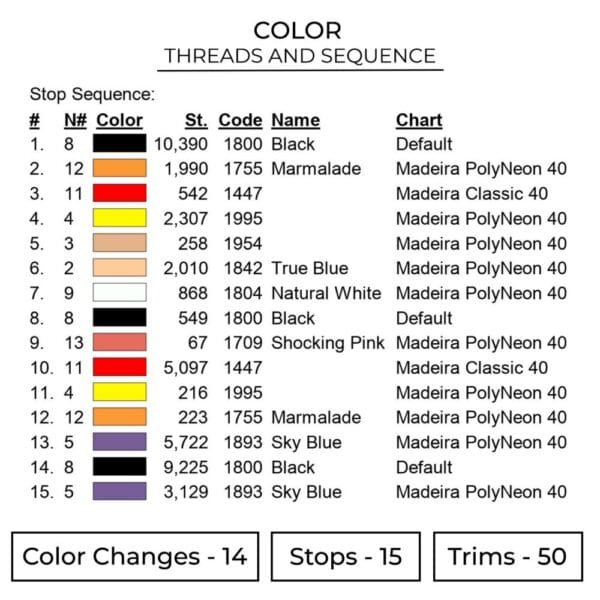 Misato Katsuragi Embroidery Design - Evangelion Anime Embroidery Design