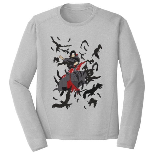 Itachi Crows Embroidery Design - Naruto Anime Embroidery Design