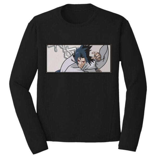 Sasuke Uchiha Embroidery Design - Naruto Anime Embroidery Design