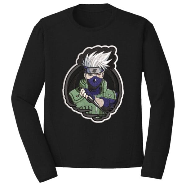 Kakashi Hatake Embroidery Design - Naruto Anime Embroidery Design