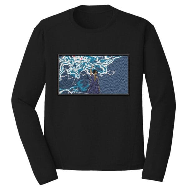 Sasuke Attack Embroidery Design - Naruto Anime Embroidery Design