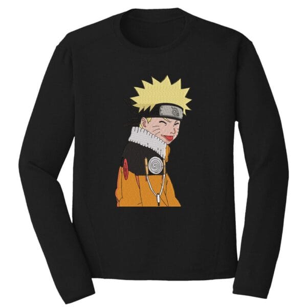 Kid Naruto Tease Embroidery Design - Naruto Anime Embroidery Design