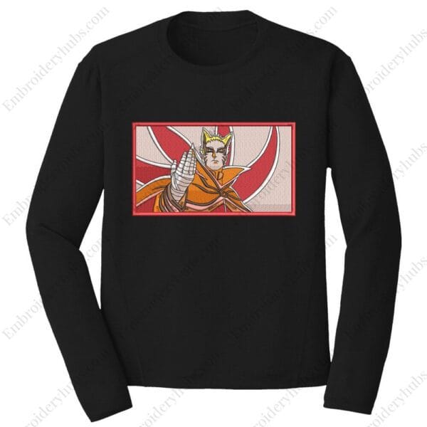 Naruto Baryon Embroidery Design - Naruto Anime Embroidery Design