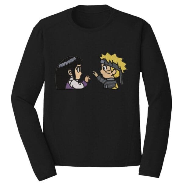 Naruto Hinata Chibi Embroidery Design - Naruto Anime Embroidery Design