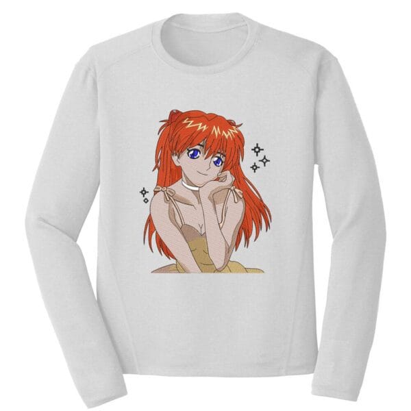 Asuka Embroidery Design - Evangelion Anime Embroidery Design