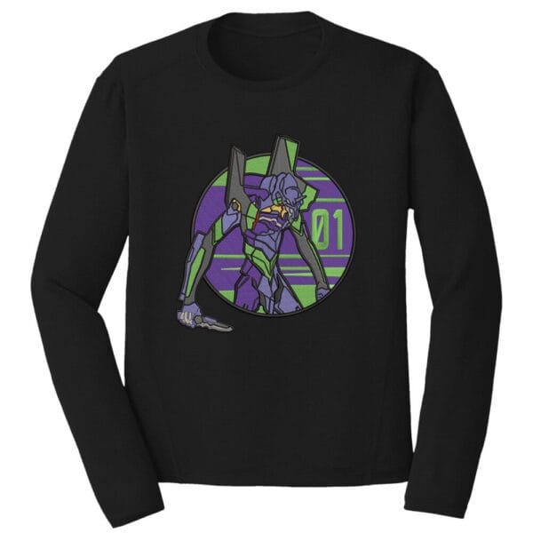 Eva 01 Embroidery Design - Evangelion Anime Embroidery Design
