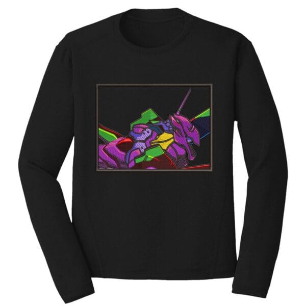 Eva 01 Embroidery Design - Evangelion Anime Embroidery Design