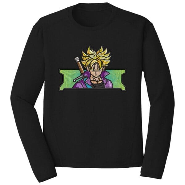 SSJ Trunks Embroidery Design - Dragon Ball Anime Embroidery Design