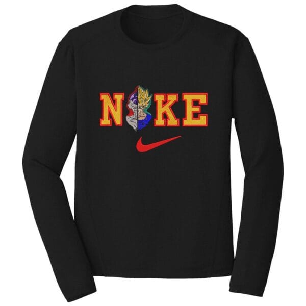 Goku x Freiza Nike Embroidery Design - Dragon Ball Nike Anime Embroidery Design