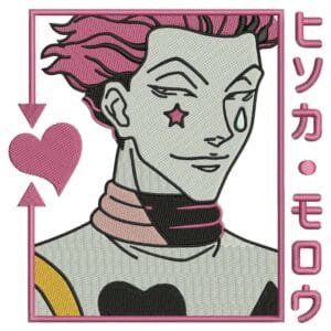 Hisoka Embroidery Design - Hunter x Hunter Anime Embroidery Design