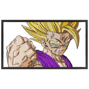 Gohan Embroidery Design - Dragon Ball Anime Embroidery Design