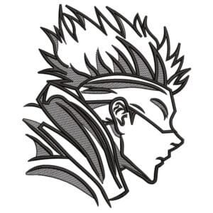 Gojo Satoru Embroidery Design - Jujutsu Kaisen Anime Embroidery Design