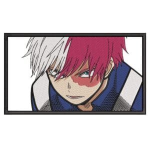 Shoto Todoroki Embroidery Design - My Hero Academia Anime Embroidery Design