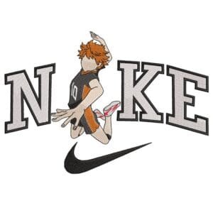 Hinata Nike Embroidery Design - Haikyuu Nike Anime Embroidery Design