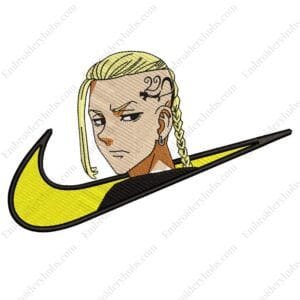 Draken Swoosh Embroidery Design - Tokyo Revengers Nike Anime Embroidery Design