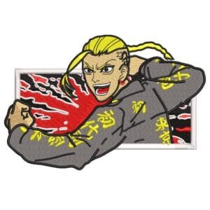 Draken Embroidery Design - Tokyo Revengers Anime Embroidery Design